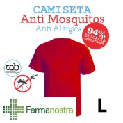 Camiseta antimosquitos stingbye camiseta manga corta  | talla l | color rojo